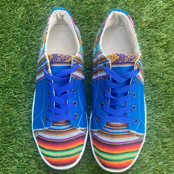 Aztec Serape Print Sneakers - Picture 2 of 10